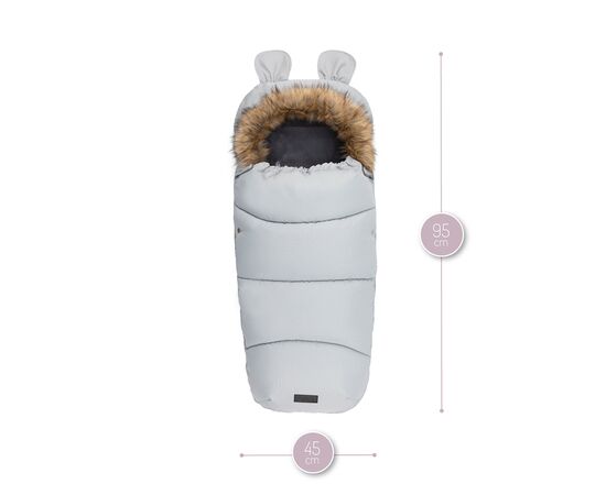 Зимний конверт MoMi Sleeping bag gray (AKCE00034), изображение 5 Зимний конверт MoMi Sleeping bag gray (AKCE00034), изображение 5
