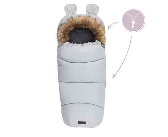 Зимний конверт MoMi Sleeping bag gray (AKCE00034), изображение 6 Зимний конверт MoMi Sleeping bag gray (AKCE00034), изображение 6