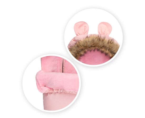 Зимний конверт MoMi Sleeping bag pink (AKCE00033), изображение 3 Зимний конверт MoMi Sleeping bag pink (AKCE00033), изображение 3