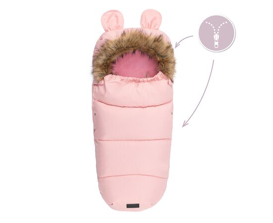 Зимний конверт MoMi Sleeping bag pink (AKCE00033), изображение 6 Зимний конверт MoMi Sleeping bag pink (AKCE00033), изображение 6