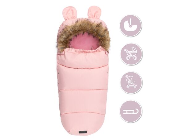 Зимний конверт MoMi Sleeping bag pink (AKCE00033), изображение 8 Зимний конверт MoMi Sleeping bag pink (AKCE00033), изображение 8