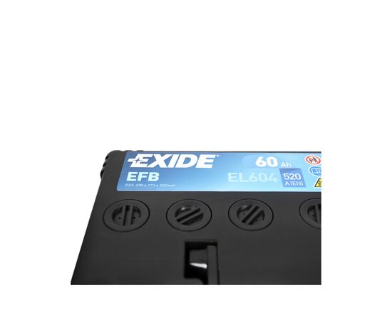 Аккумулятор автомобильный EXIDE START-STOP EFB 60A (EL604), изображение 4 Аккумулятор автомобильный EXIDE START-STOP EFB 60A (EL604), изображение 4