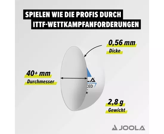 М'ячик для настільного теніса Joola Outdoor ball 6 шт (42181) (930962), зображення 3 М'ячик для настільного теніса Joola Outdoor ball 6 шт (42181) (930962), зображення 3