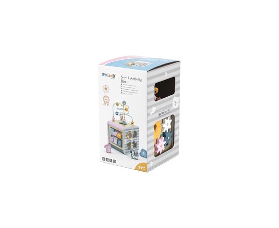 Развивающая игрушка Viga Toys Игровой центр PolarB Кубик 5-в-1 (44030), изображение 2 Развивающая игрушка Viga Toys Игровой центр PolarB Кубик 5-в-1 (44030), изображение 2