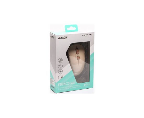Мышка A4Tech FB26CS Air2 Bluetooth/Wireless Cafe Latte (4711421999236), изображение 11 Мышка A4Tech FB26CS Air2 Bluetooth/Wireless Cafe Latte (4711421999236), изображение 11