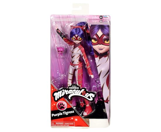 Кукла Miraculous Леди Баг и Супер-Кот - Пурпурная Тигрица (50023), изображение 7 Кукла Miraculous Леди Баг и Супер-Кот - Пурпурная Тигрица (50023), изображение 7