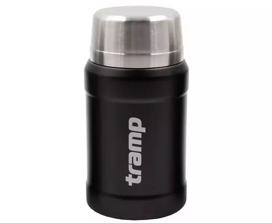 Термос Tramp с широким горлом в чехле 0.8 л Black (UTRC-132-black), изображение 2