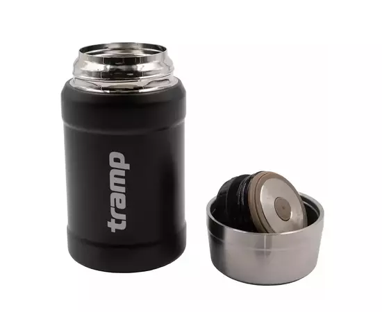Термос Tramp с широким горлом в чехле 0.8 л Black (UTRC-132-black), изображение 4