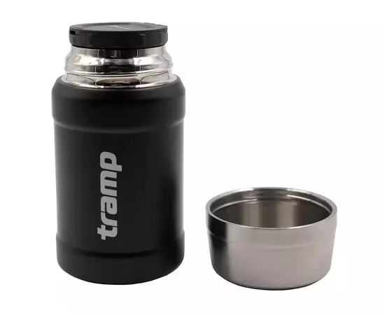 Термос Tramp с широким горлом в чехле 0.8 л Black (UTRC-132-black), изображение 5