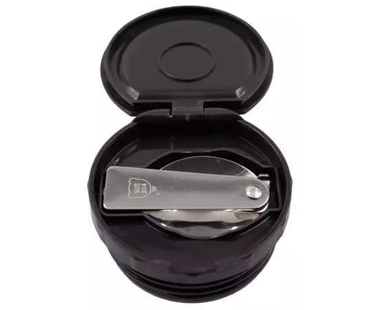 Термос Tramp с широким горлом в чехле 0.8 л Black (UTRC-132-black), изображение 6