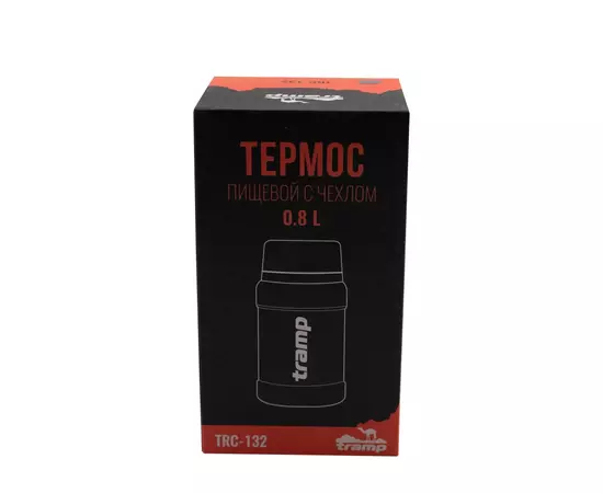 Термос Tramp с широким горлом в чехле 0.8 л Olive (UTRC-132-olive), изображение 11 Термос Tramp с широким горлом в чехле 0.8 л Olive (UTRC-132-olive), изображение 11
