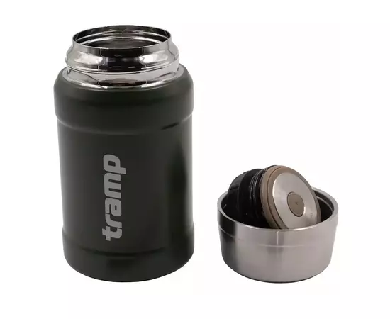 Термос Tramp с широким горлом в чехле 0.8 л Olive (UTRC-132-olive), изображение 4 Термос Tramp с широким горлом в чехле 0.8 л Olive (UTRC-132-olive), изображение 4