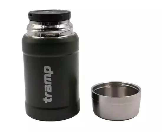 Термос Tramp с широким горлом в чехле 0.8 л Olive (UTRC-132-olive), изображение 5 Термос Tramp с широким горлом в чехле 0.8 л Olive (UTRC-132-olive), изображение 5