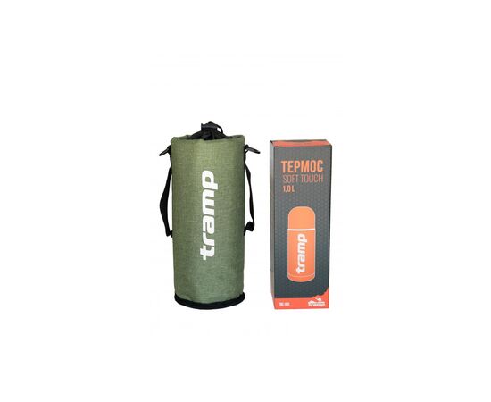 Чехол для термоса Tramp Soft Touch 1,0 л Olive (TRA-293-olive-melange), изображение 6 Чехол для термоса Tramp Soft Touch 1,0 л Olive (TRA-293-olive-melange), изображение 6