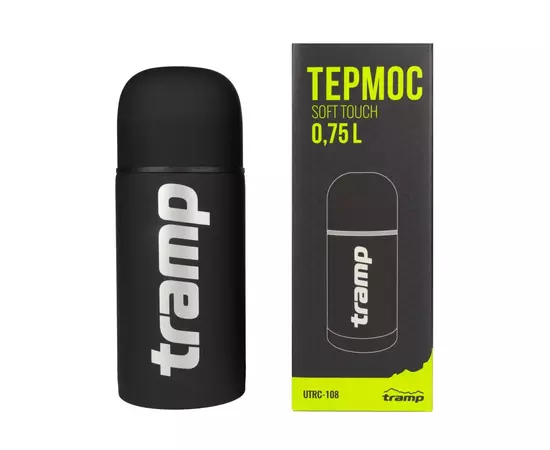 Термос Tramp Soft Touch 0.75 л Black (UTRC-108-black), изображение 3 Термос Tramp Soft Touch 0.75 л Black (UTRC-108-black), изображение 3