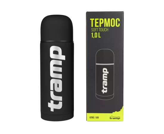 Термос Tramp Soft Touch 1 л Black (UTRC-109-black), изображение 3 Термос Tramp Soft Touch 1 л Black (UTRC-109-black), изображение 3