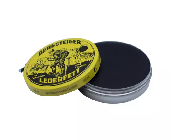Засіб для пропитки HEY-Sport для взуття Bergsteiger-Leather-Grease black 150 ml (20890000), зображення 4 Засіб для пропитки HEY-Sport для взуття Bergsteiger-Leather-Grease black 150 ml (20890000), зображення 4