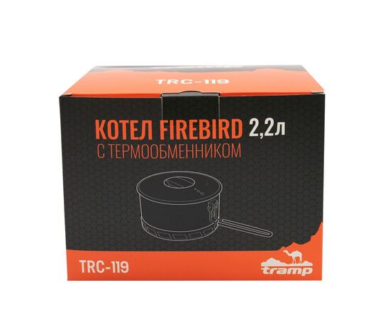 Котел туристический Tramp анодированный с теплообменником 2,2 л (TRC-119), изображение 5 Котел туристический Tramp анодированный с теплообменником 2,2 л (TRC-119), изображение 5