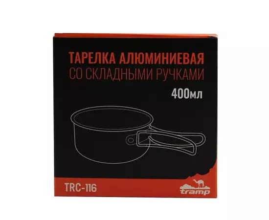 Миска туристическая Tramp анодированная со складными ручками 400мл (UTRC-116), изображение 4 Миска туристическая Tramp анодированная со складными ручками 400мл (UTRC-116), изображение 4