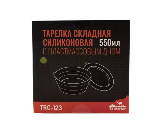 Миска туристична Tramp силіконова з пластиковим дном 550 мл Olive (UTRC-123-olive), зображення 5 Миска туристична Tramp силіконова з пластиковим дном 550 мл Olive (UTRC-123-olive), зображення 5