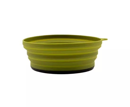 Миска туристическая Tramp силіконова з пластиковим дном 550 мл Olive (UTRC-123-olive)