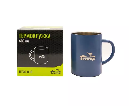Чашка туристическая Tramp 400 мл Blue (UTRC-010-blue), изображение 4 Чашка туристическая Tramp 400 мл Blue (UTRC-010-blue), изображение 4