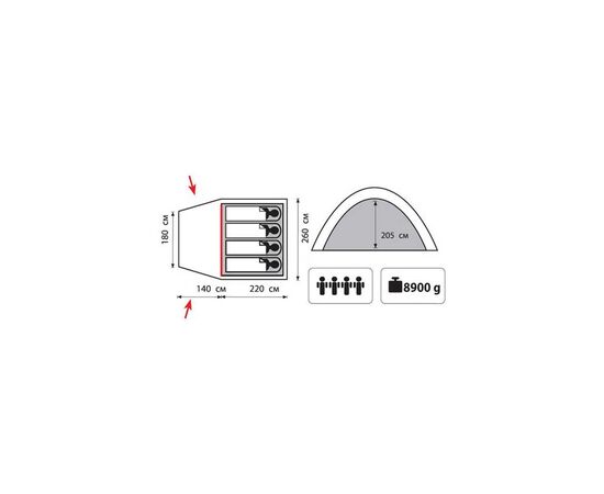 Палатка Tramp Bell 4 v2 (TRT-081), изображение 2 Палатка Tramp Bell 4 v2 (TRT-081), изображение 2