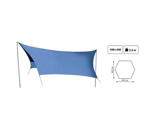 Тент Tramp Lite со стойками Blue (UTLT-036), изображение 2 Тент Tramp Lite со стойками Blue (UTLT-036), изображение 2