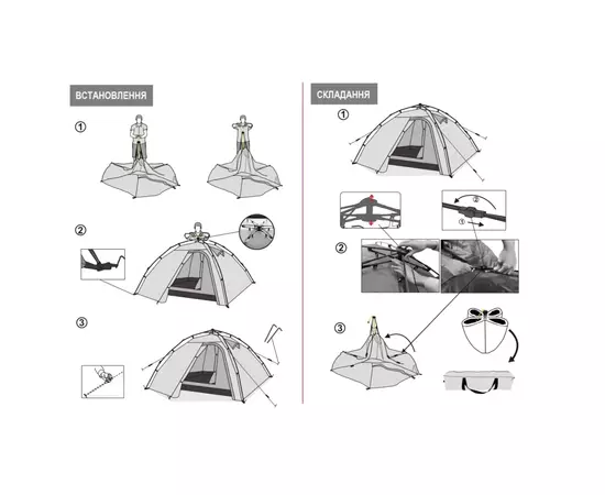 Палатка Tramp Quick 2 (v2) Green (UTRT-096), изображение 3 Палатка Tramp Quick 2 (v2) Green (UTRT-096), изображение 3
