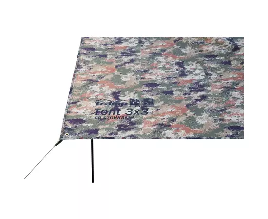 Тент Tramp 3x3 + стойки Camo (UTRT-104-camo), изображение 5 Тент Tramp 3x3 + стойки Camo (UTRT-104-camo), изображение 5