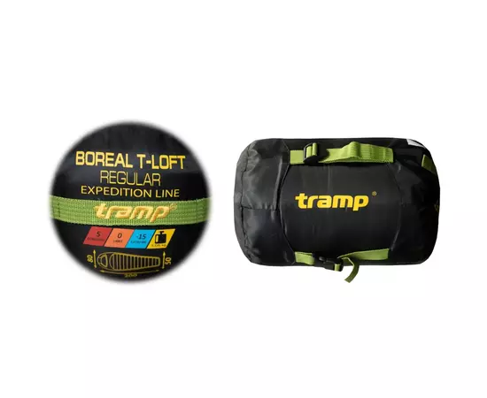Спальний мішок Tramp Boreal Long кокон лівий green/grey (UTRS-095L-L), зображення 12 Спальний мішок Tramp Boreal Long кокон лівий green/grey (UTRS-095L-L), зображення 12