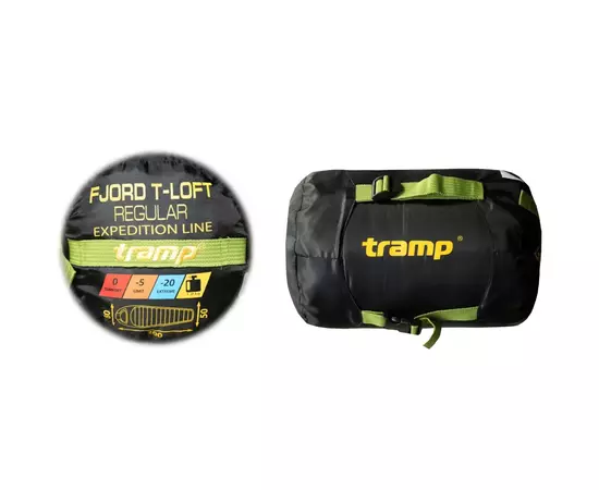 Спальний мішок Tramp Fjord Long кокон правий green/grey (UTRS-094L-R), зображення 12 Спальний мішок Tramp Fjord Long кокон правий green/grey (UTRS-094L-R), зображення 12