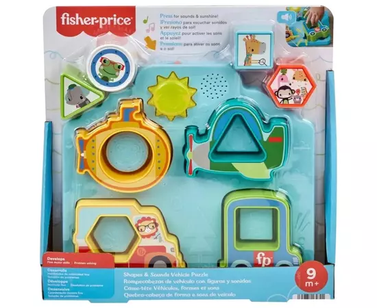 Развивающая игрушка Fisher-Price Музыкальный пазл 2-в-1 Веселые приключения (HRP31), изображение 3 Развивающая игрушка Fisher-Price Музыкальный пазл 2-в-1 Веселые приключения (HRP31), изображение 3
