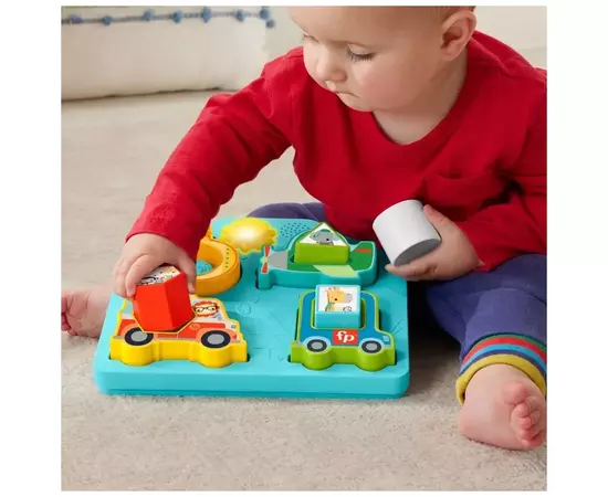 Развивающая игрушка Fisher-Price Музыкальный пазл 2-в-1 Веселые приключения (HRP31), изображение 4 Развивающая игрушка Fisher-Price Музыкальный пазл 2-в-1 Веселые приключения (HRP31), изображение 4