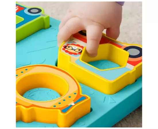 Развивающая игрушка Fisher-Price Музыкальный пазл 2-в-1 Веселые приключения (HRP31), изображение 6 Развивающая игрушка Fisher-Price Музыкальный пазл 2-в-1 Веселые приключения (HRP31), изображение 6