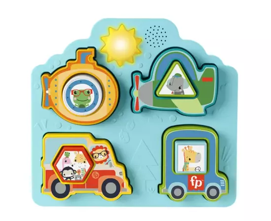 Розвиваюча іграшка Fisher-Price Музичний пазл 2-в-1 Веселі пригоди (HRP31)