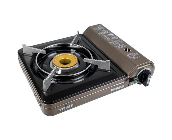 Портативна газова плитка Tribe Universal Grey (T-HD-0003-grey), зображення 2 Портативна газова плитка Tribe Universal Grey (T-HD-0003-grey), зображення 2