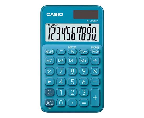 Калькулятор Casio SL-310UC-BU-W-EC, синий (CALC-CAS-SL-310UC-BU)