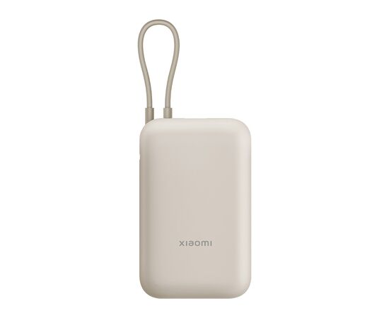 Батарея универсальная Xiaomi 10000mAh 22.5W, Integrated Cable, beige (BHR9072GL)