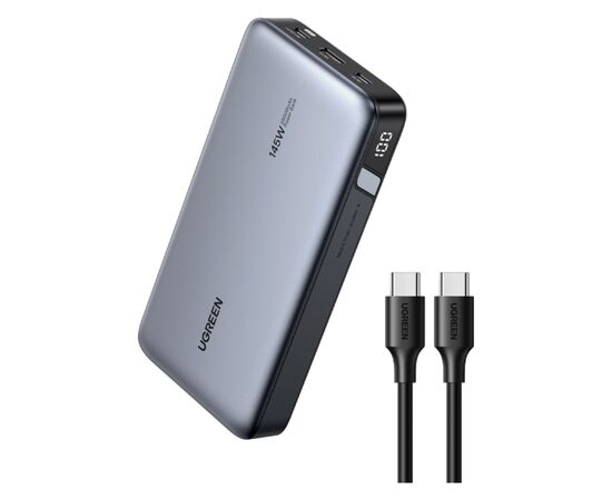 Батарея універсальна Ugreen 25000mAh 145W Two-way PD 3.1 grey (PB205)