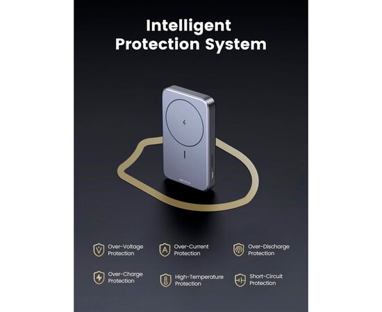 Батарея универсальная Ugreen 10000mAh 20W Mini Magnetic Wireless (15086) (PB206), изображение 9