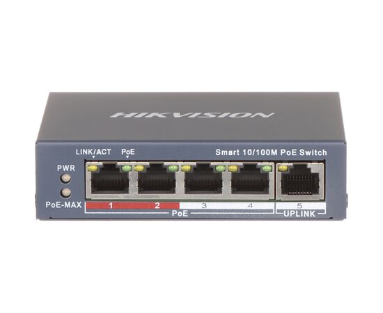 Коммутатор сетевой Hikvision DS-3E1105P-EI/V2, изображение 2 Коммутатор сетевой Hikvision DS-3E1105P-EI/V2, изображение 2