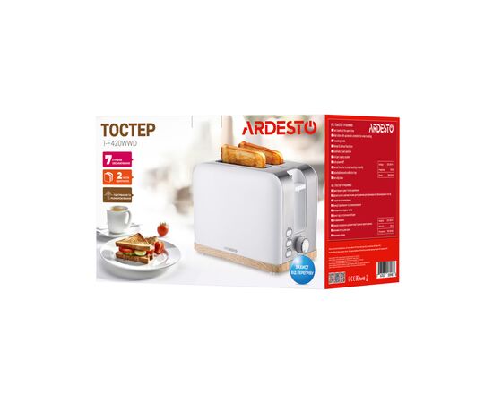 Тостер Ardesto T-F420WWD, изображение 6 Тостер Ardesto T-F420WWD, изображение 6