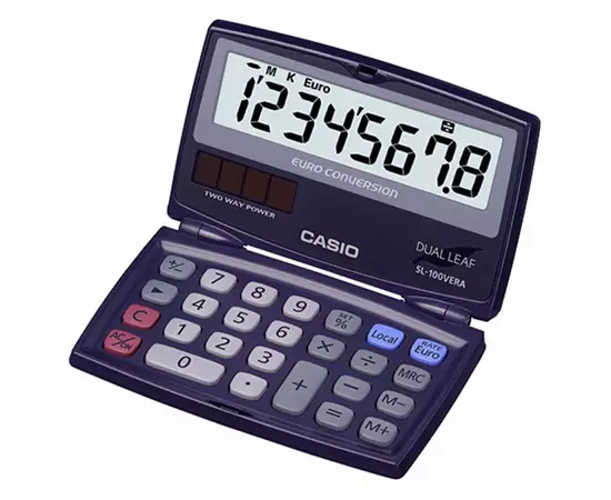 Калькулятор Casio SL-100VERA-WA-E, чорний (CALC-CAS-SL-100VERA)