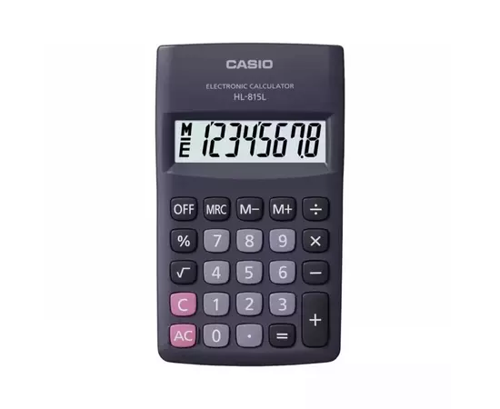 Калькулятор Casio HL-815L-BK-W-GP, черный (CALC-CAS-HL-815L-BK)