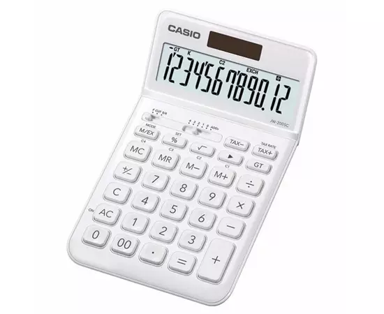 Калькулятор Casio JW-200SC-WE-W-E, белый (CALC-CAS-JW-200SC-WE), изображение 3 Калькулятор Casio JW-200SC-WE-W-E, белый (CALC-CAS-JW-200SC-WE), изображение 3