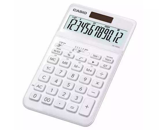 Калькулятор Casio JW-200SC-WE-W-E, білий (CALC-CAS-JW-200SC-WE)