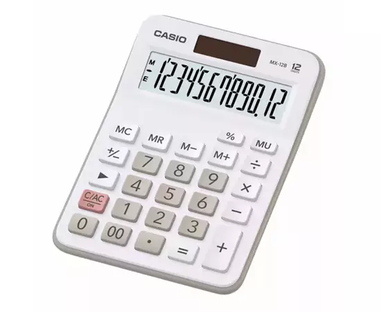 Калькулятор Casio MX-12B-WE-W-EC, білий (CALC-CAS-MX-12B-WE-W)