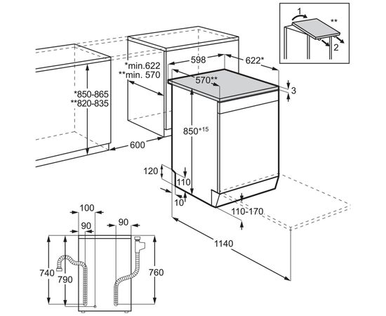 Посудомоечная машина Electrolux SEM94830SX, изображение 7 Посудомоечная машина Electrolux SEM94830SX, изображение 7