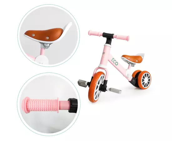 Беговел Ecotoys Велосипед 2 в 1 Energy pink (LC-V1307 PINK), изображение 7 Беговел Ecotoys Велосипед 2 в 1 Energy pink (LC-V1307 PINK), изображение 7